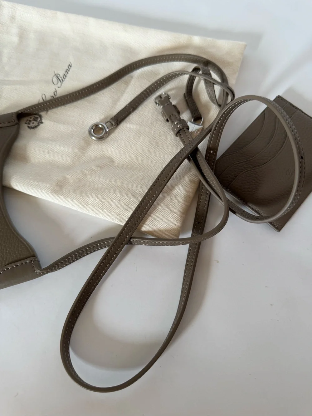 Loro Piana bale phone case w/ matching wallet